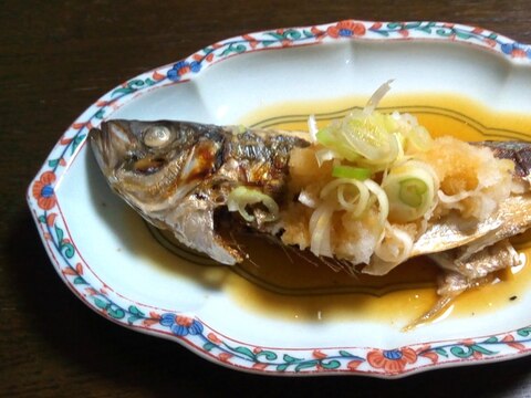 アジのレモン醤油仕立て